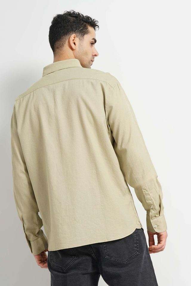 Textured-Cotton-Regular-Fit-Men-s-Casual-Wear-Shirt