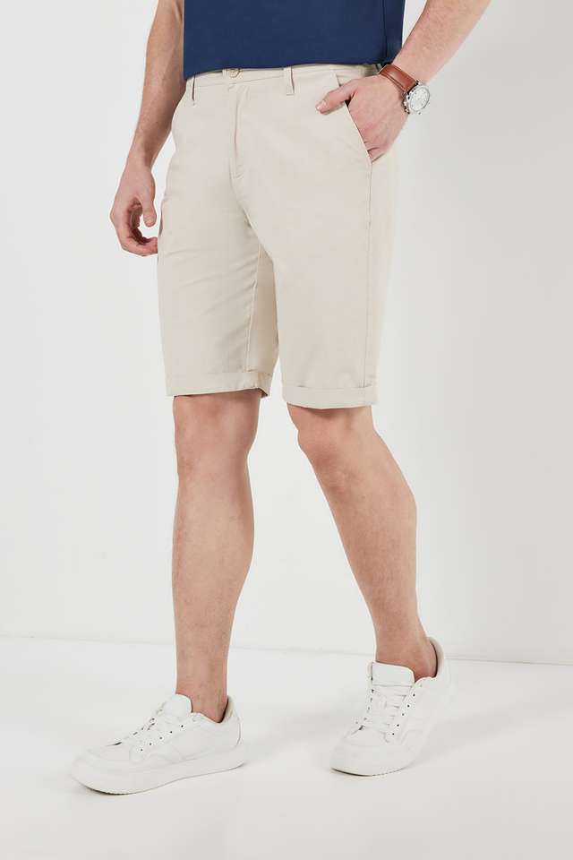 Solid-Cotton-Men-s-Shorts