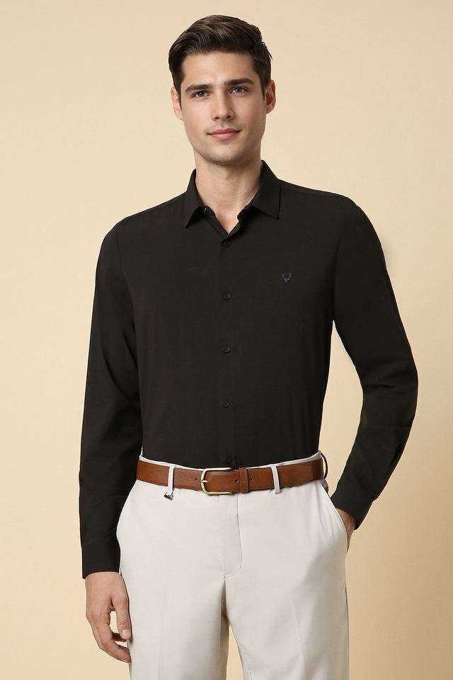 Solid-Bamboo-Regular-Fit-Men-s-Casual-Shirt