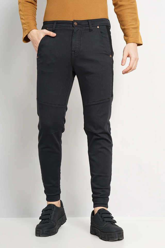 Solid-Cotton-Skinny-Fit-Men-s-Jeans