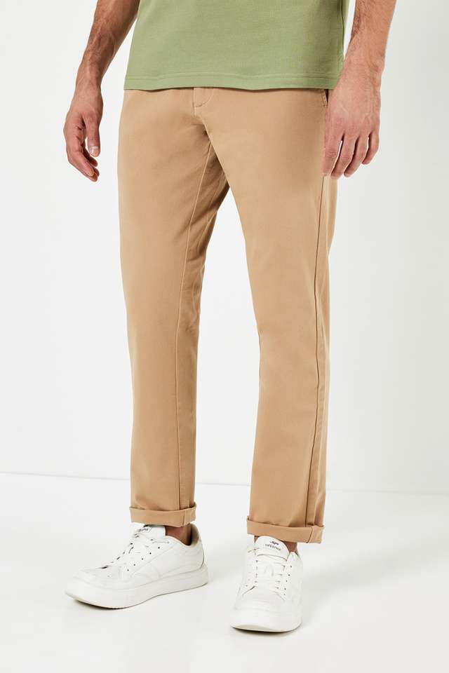 Solid-Cotton-Slim-Fit-Men-s-Casual-Chinos