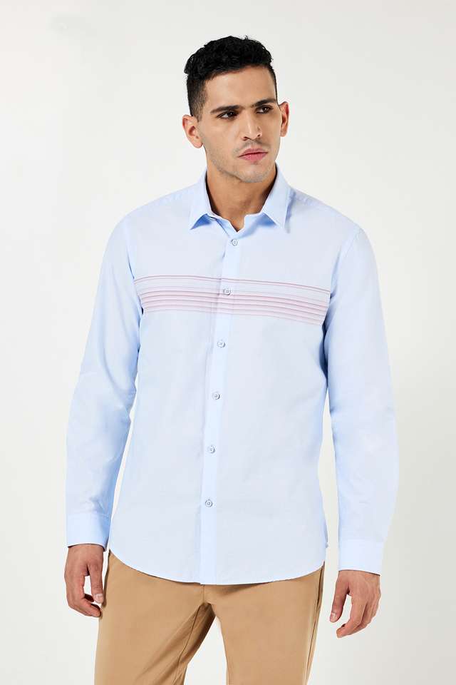 Solid-Cotton-Slim-Fit-Men-s-Casual-Shirt