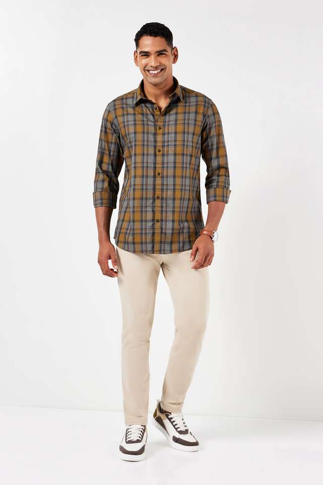 Solid-Cotton-Slim-Fit-Men-s-Casual-Trousers