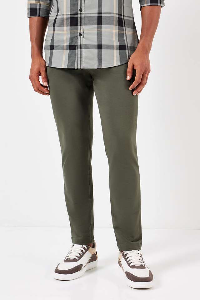 Solid-Cotton-Slim-Fit-Men-s-Casual-Trousers