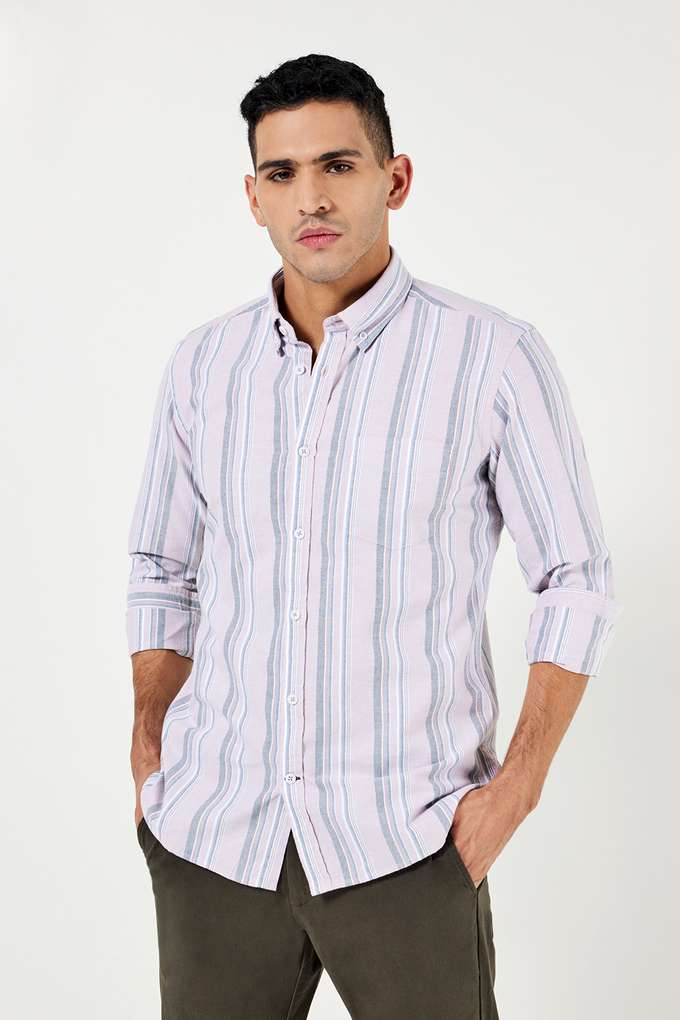 Stripes-Cotton-Slim-Fit-Men-s-Casual-Shirt