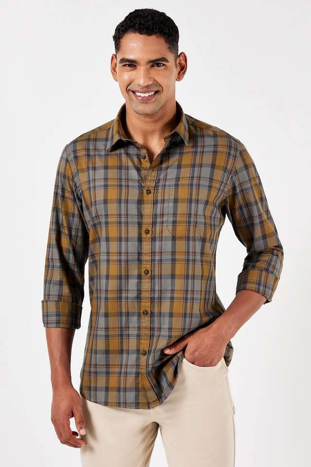 Checks-Cotton-Slim-Fit-Men-s-Casual-Shirt