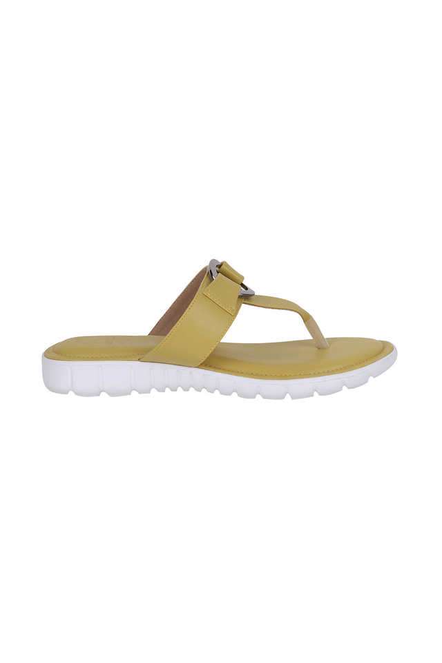 V-Strap-Synthetic-Buckle-Women-s-Casual-Wear-Flats