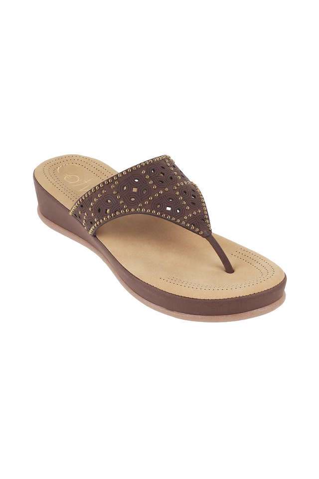 T-Strap-Synthetic-Slip-on-Women-s-Casual-Wear-Wedges