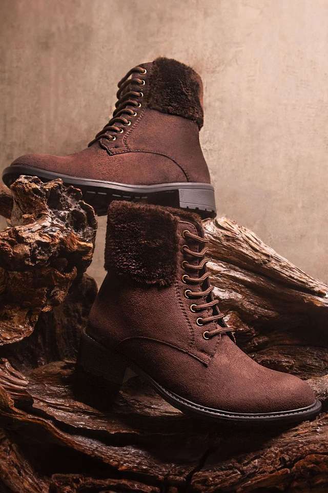 Synthetic-Lace-Up-Women-s-Boots