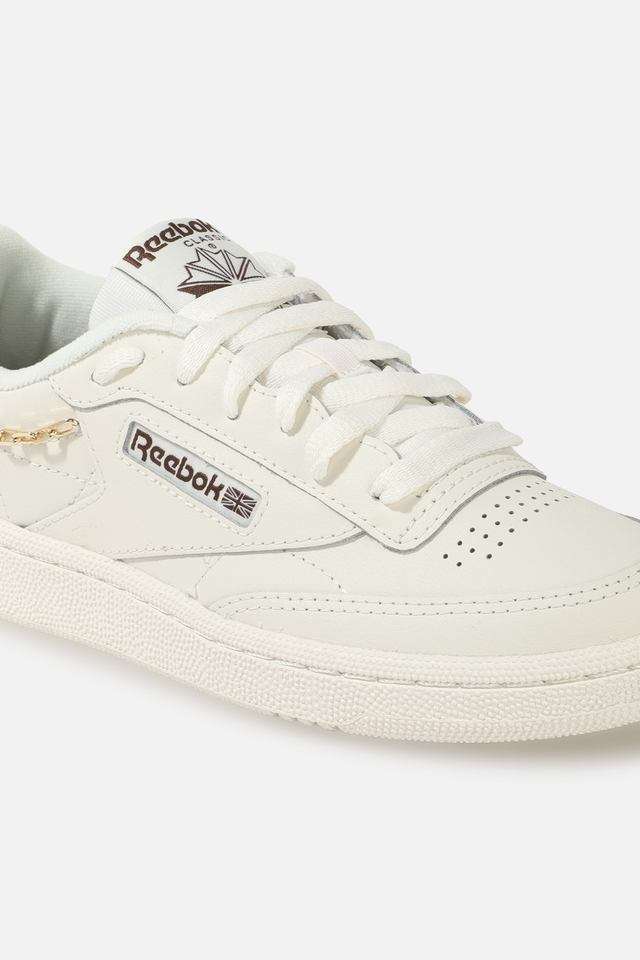 Buy Reebok White Club C 85 Synthetic Women's Sneakers Shoppers Stop