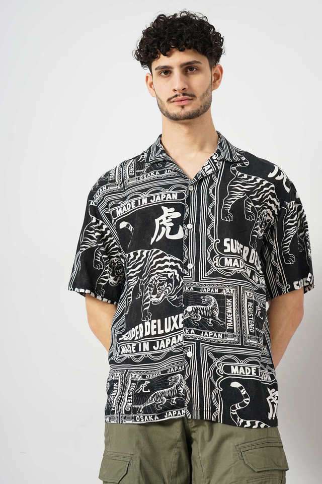 Graphic-Print-Viscose-Regular-Fit-Men-s-Casual-Wear-Shirt