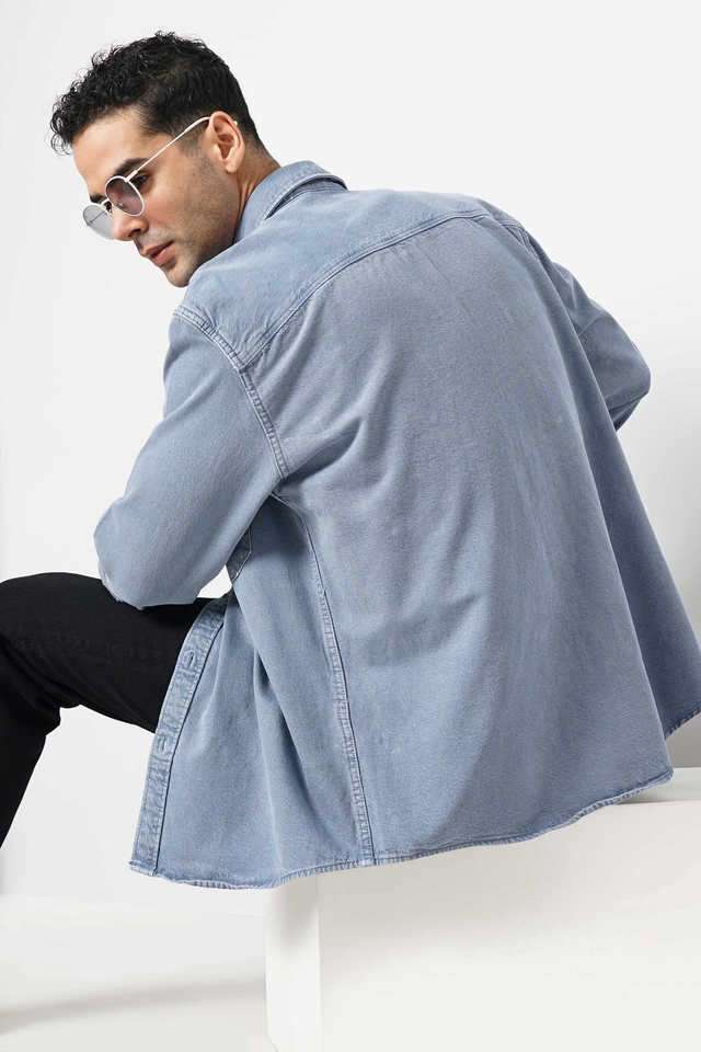 Solid-Cotton-Regular-Fit-Men-s-Casual-Shirt