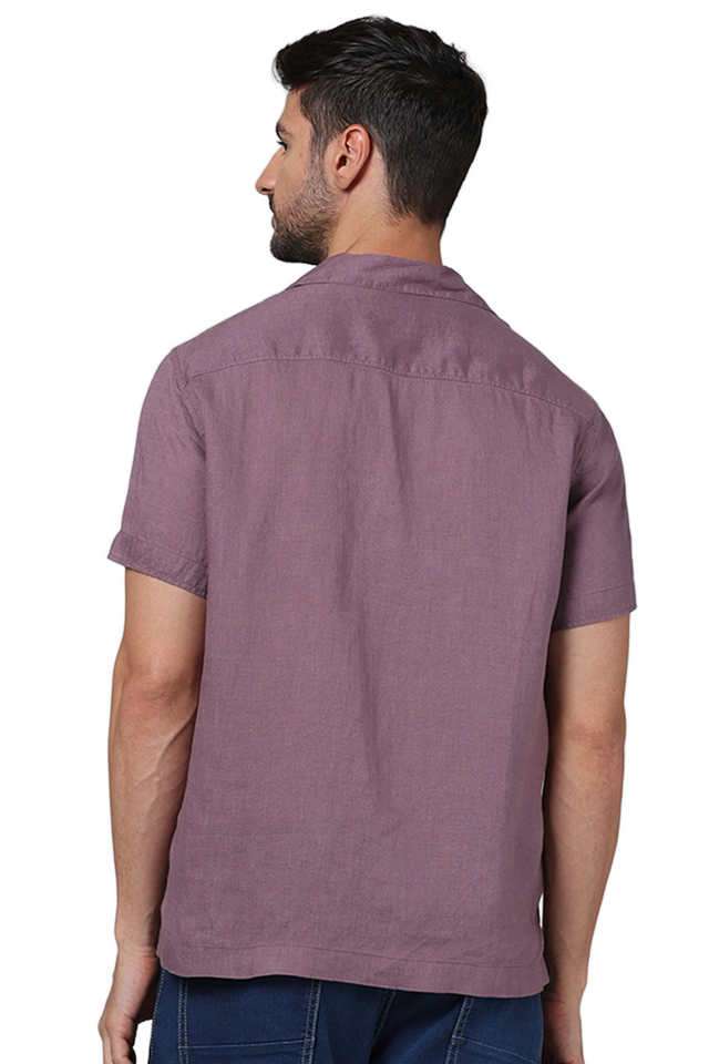 Solid-Linen-Regular-Fit-Men-s-Casual-Shirt