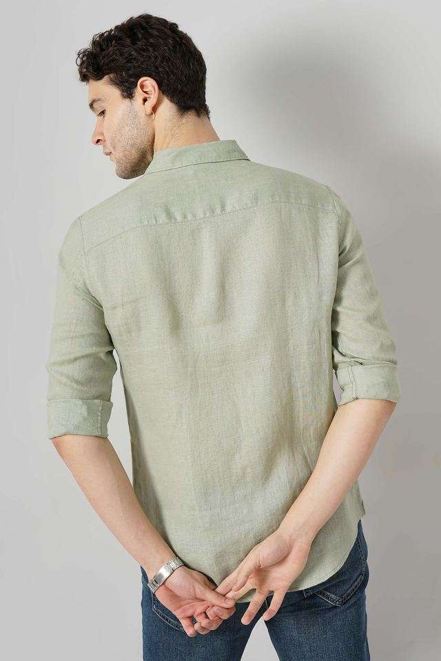 Textured-Linen-Regular-Fit-Men-s-Casual-Wear-Shirt