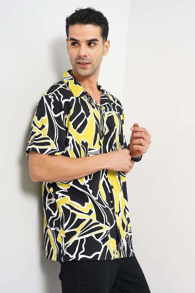 Abstract-Viscose-Regular-Fit-Men-s-Casual-Wear-Shirt