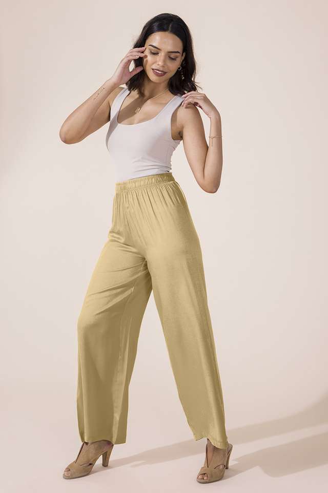 Solid-Viscose-Relaxed-Fit-Women-s-Palazzos