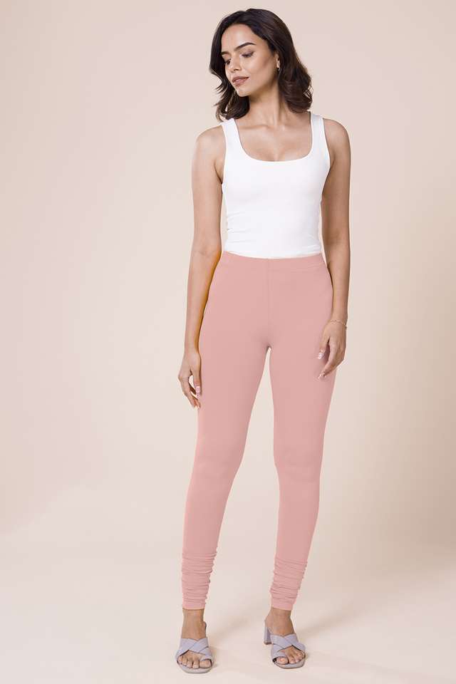 Solid-Cotton-Slim-Fit-Women-s-Churidar-Leggings
