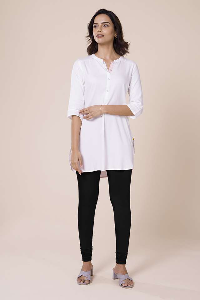 Solid-Cotton-Slim-Fit-Women-s-Churidar-Leggings