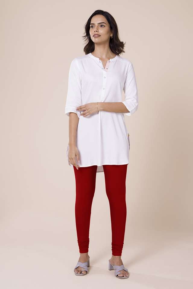 Solid-Cotton-Slim-Fit-Women-s-Churidar-Leggings