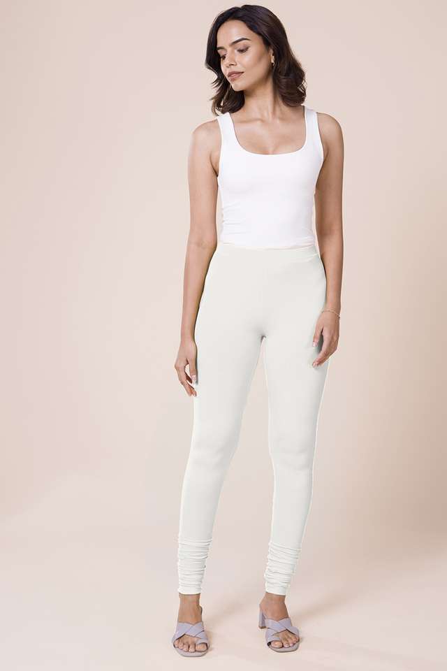Solid-Cotton-Slim-Fit-Women-s-Churidar-Leggings