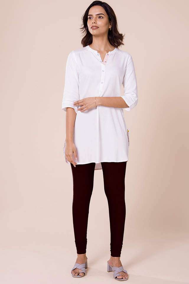 Solid-Cotton-Slim-Fit-Women-s-Churidar-Leggings