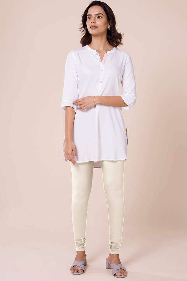 Solid-Cotton-Slim-Fit-Women-s-Churidar-Leggings