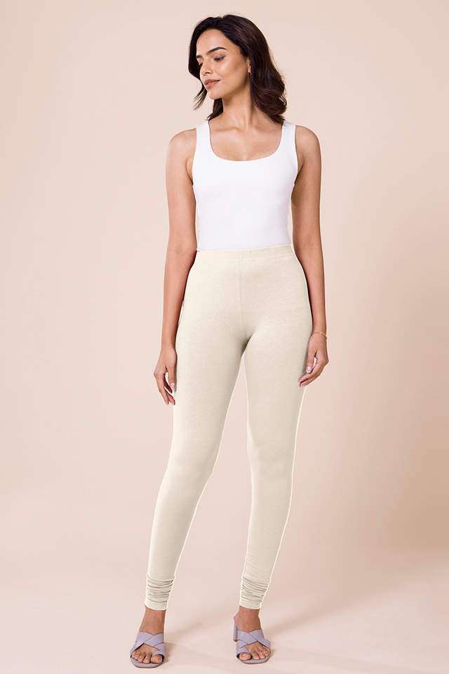Solid-Cotton-Slim-Fit-Women-s-Churidar-Leggings