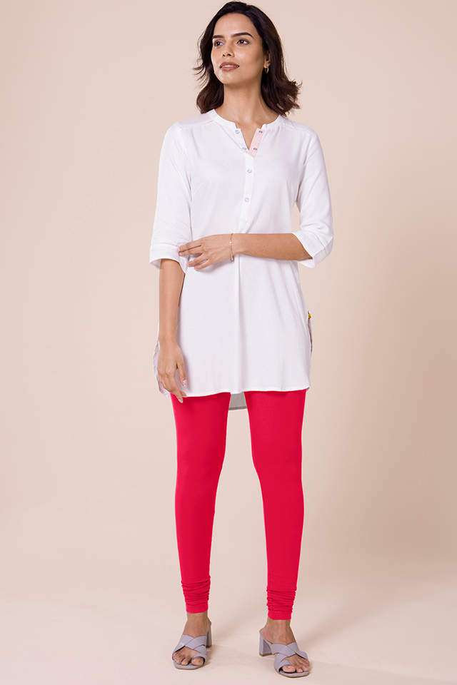 Solid-Cotton-Slim-Fit-Women-s-Churidar-Leggings