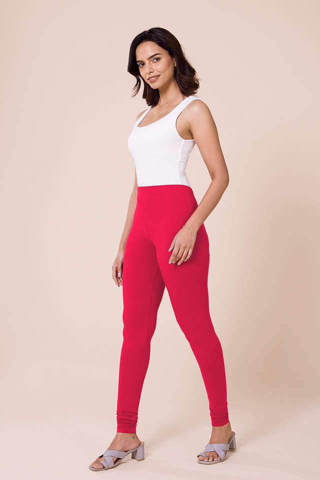 Solid-Cotton-Slim-Fit-Women-s-Churidar-Leggings