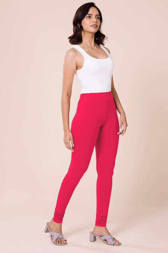 Solid-Cotton-Slim-Fit-Women-s-Churidar-Leggings