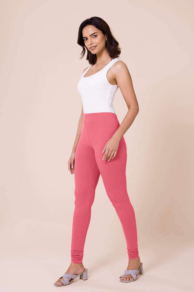 Solid-Cotton-Slim-Fit-Women-s-Churidar-Leggings