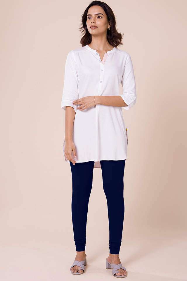 Solid-Cotton-Slim-Fit-Women-s-Churidar-Leggings