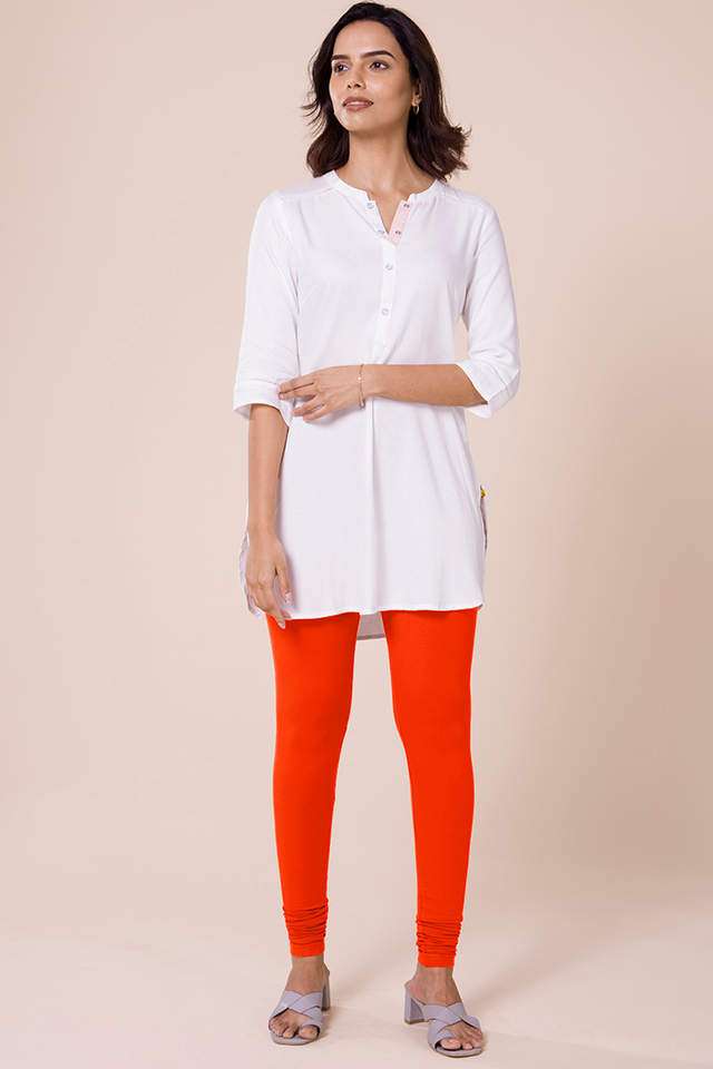 Solid-Cotton-Slim-Fit-Women-s-Churidar-Leggings