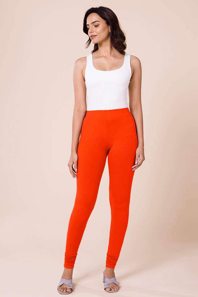 Solid-Cotton-Slim-Fit-Women-s-Churidar-Leggings