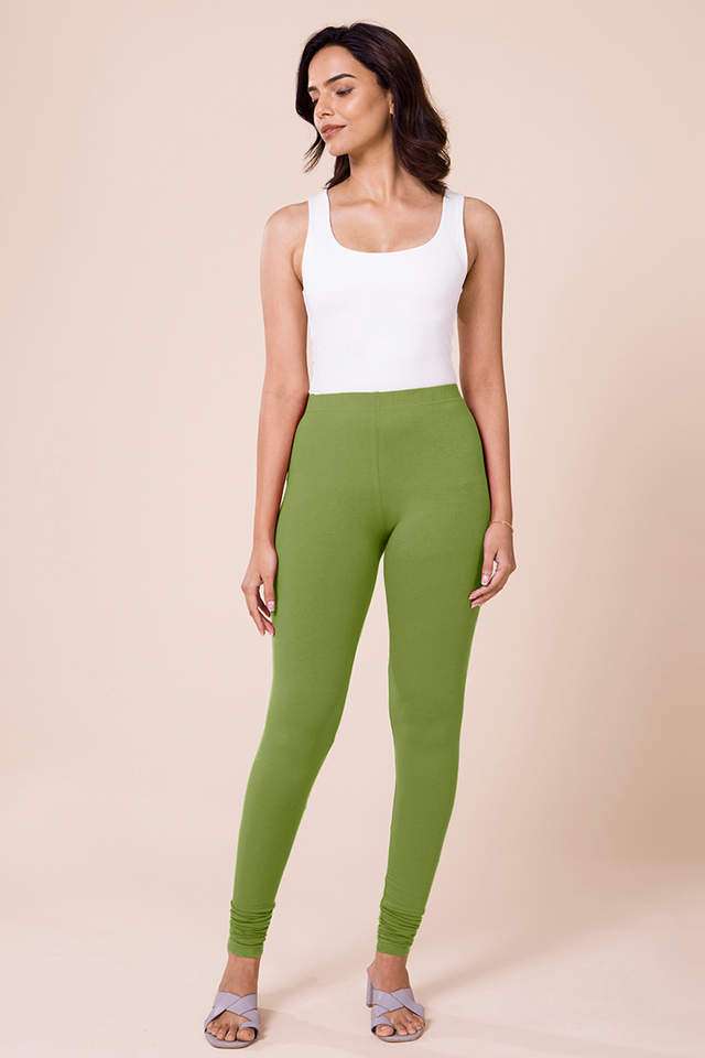 Solid-Cotton-Slim-Fit-Women-s-Churidar-Leggings