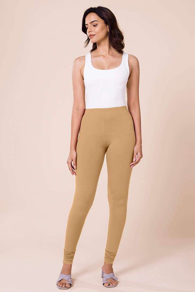 Solid-Cotton-Slim-Fit-Women-s-Churidar-Leggings