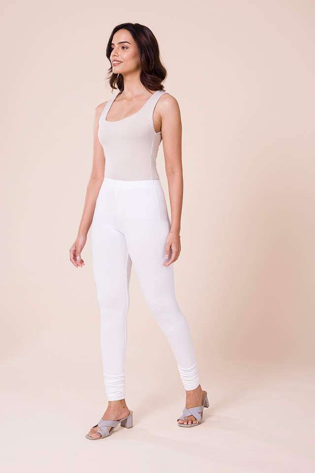 Solid-Cotton-Slim-Fit-Women-s-Churidar-Leggings