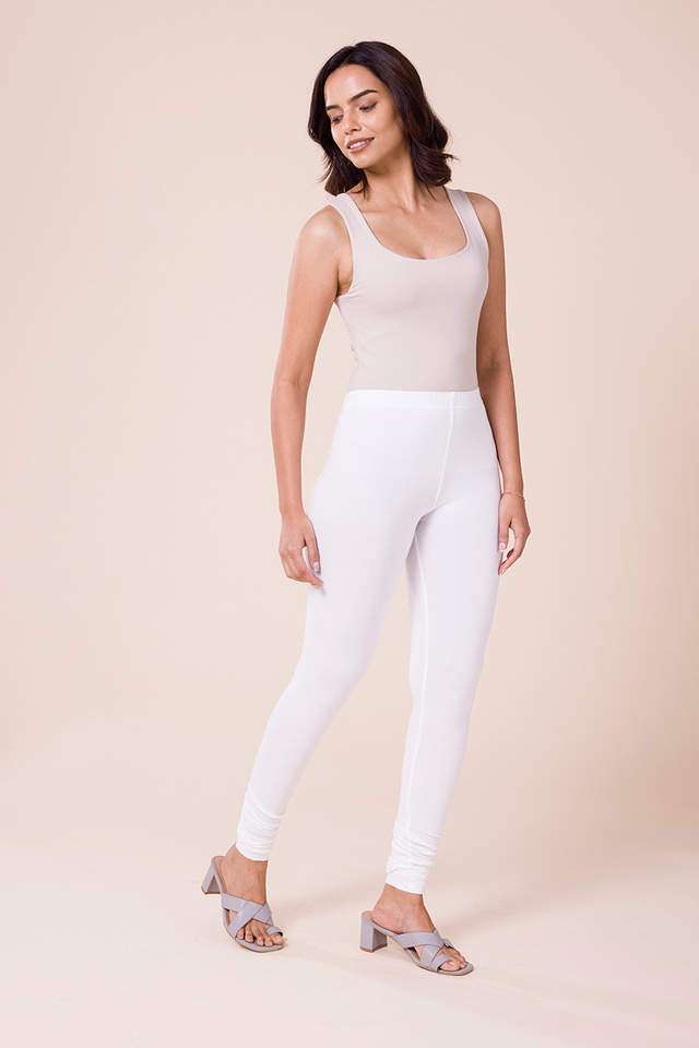 Solid-Cotton-Slim-Fit-Women-s-Churidar-Leggings