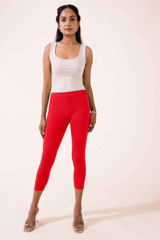 Solid-Cotton-Slim-Fit-Women-s-Leggings
