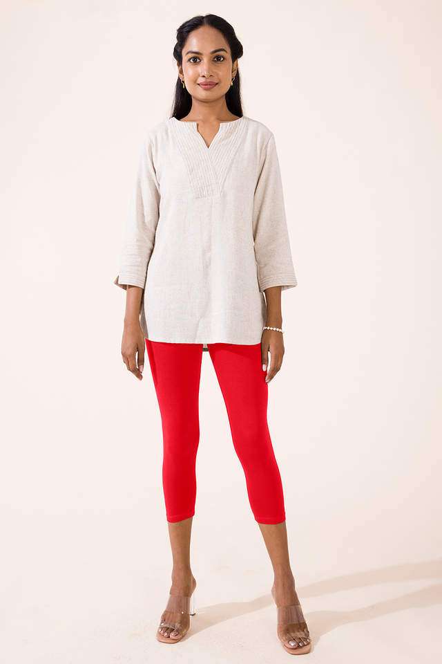 Solid-Cotton-Slim-Fit-Women-s-Leggings