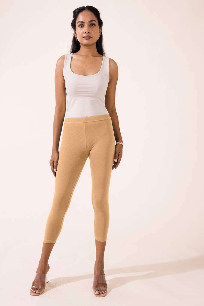 Solid-Cotton-Slim-Fit-Women-s-Leggings