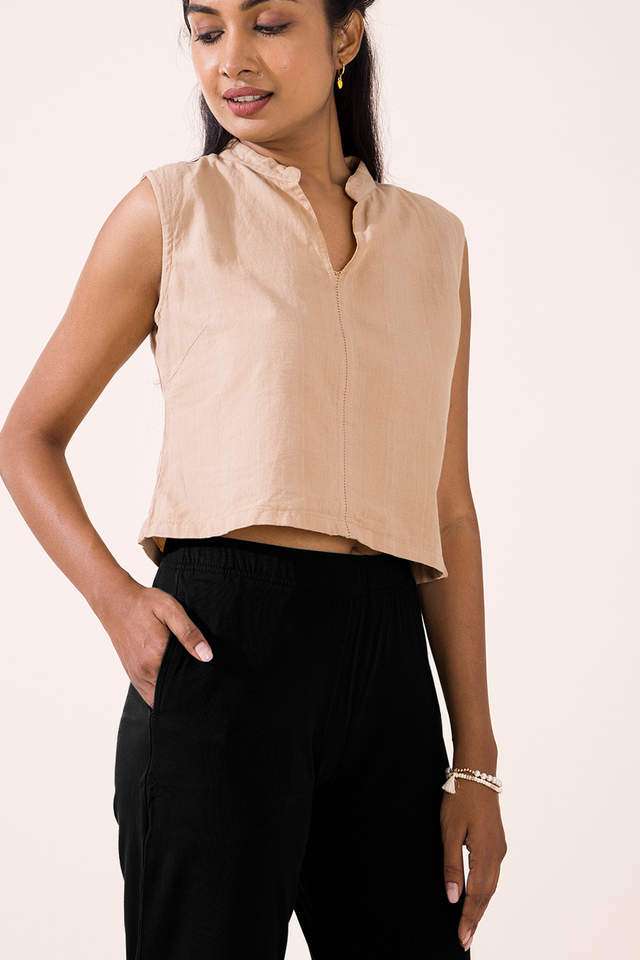 Solid-Cotton-Regular-Fit-Women-s-Pants