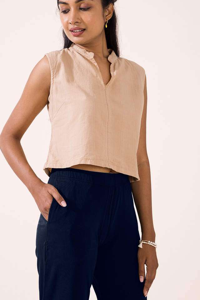 Solid-Cotton-Regular-Fit-Women-s-Pants
