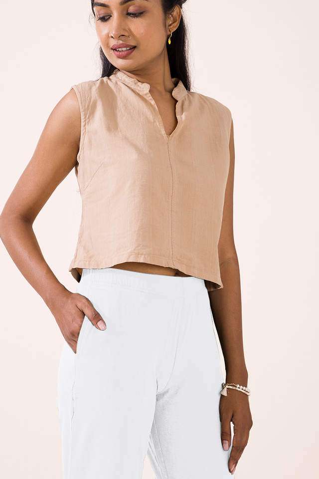 Solid-Cotton-Regular-Fit-Women-s-Pants