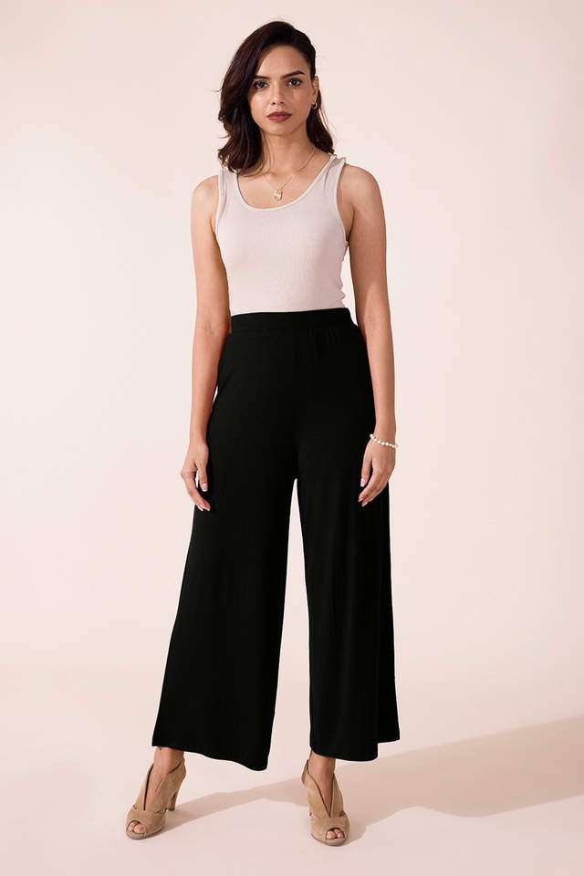 Solid-Viscose-Relaxed-Fit-Women-s-Palazzos