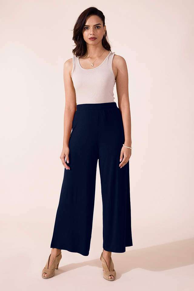 Solid-Viscose-Relaxed-Fit-Women-s-Palazzos