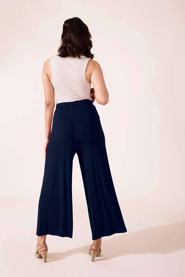 Solid-Viscose-Relaxed-Fit-Women-s-Palazzos