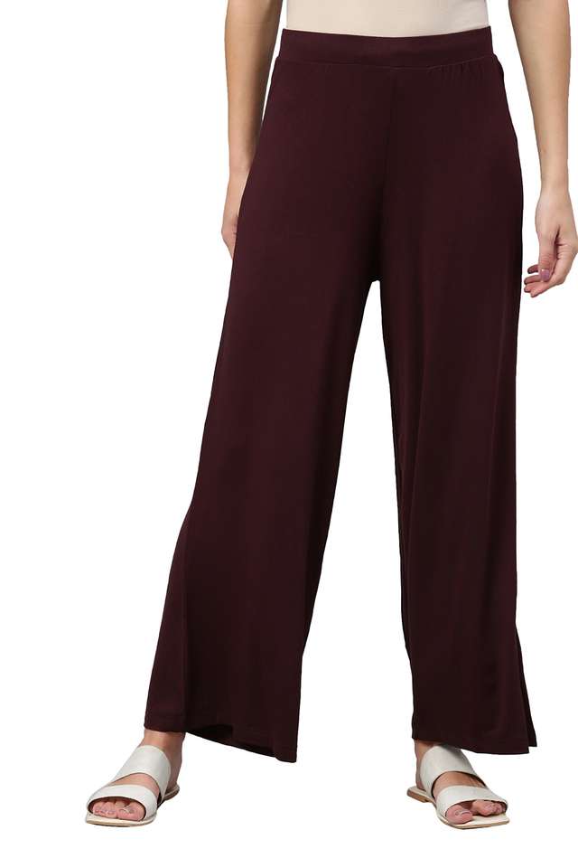 Solid-Full-Length-Viscose-Women-s-Palazzos