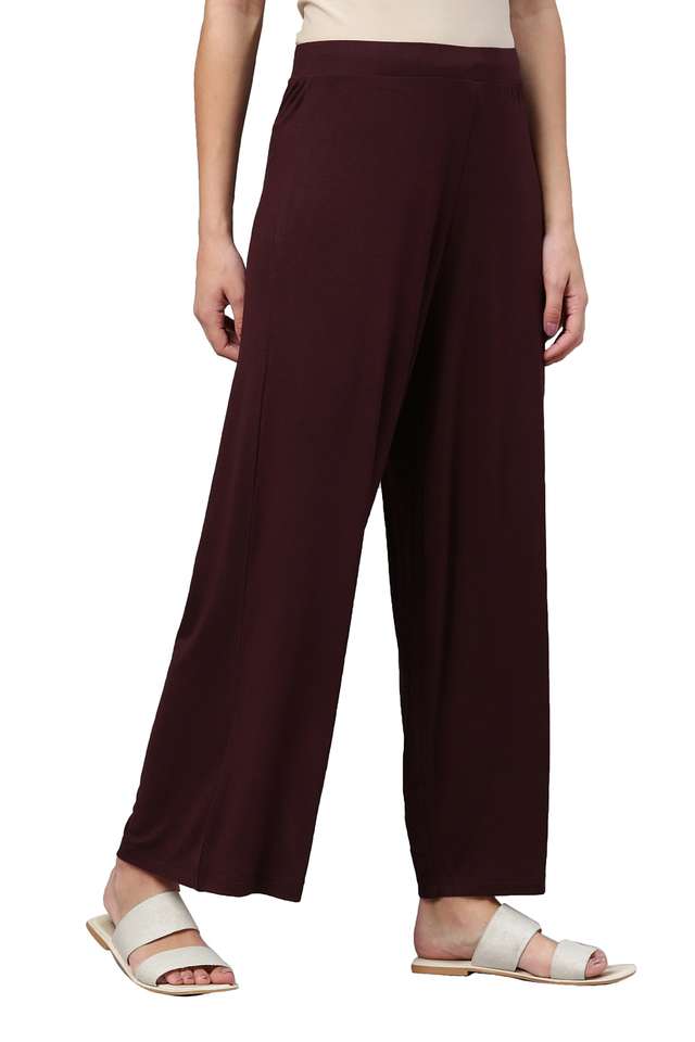 Solid-Full-Length-Viscose-Women-s-Palazzos