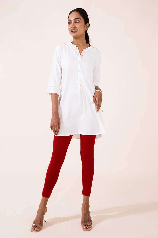 Solid-Cotton-Slim-Fit-Women-s-Leggings
